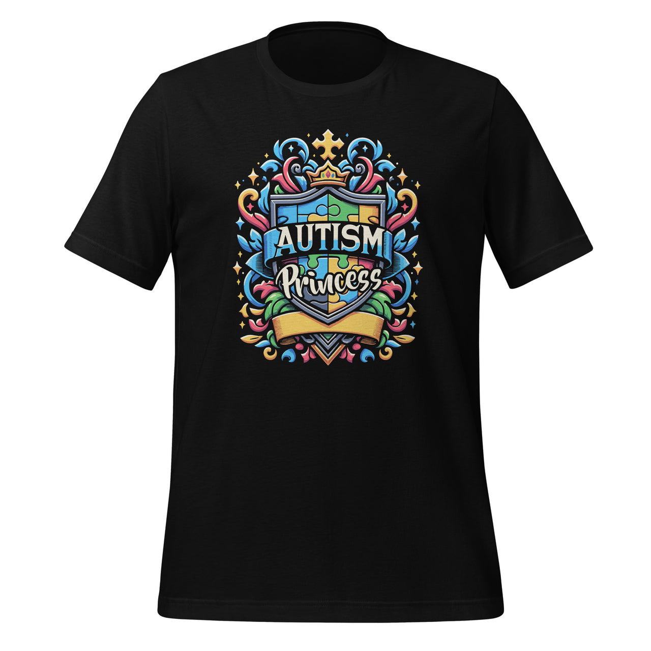 Autism Princess Autistic Puzzle Support Autism Awareness Unisex T-Shirt