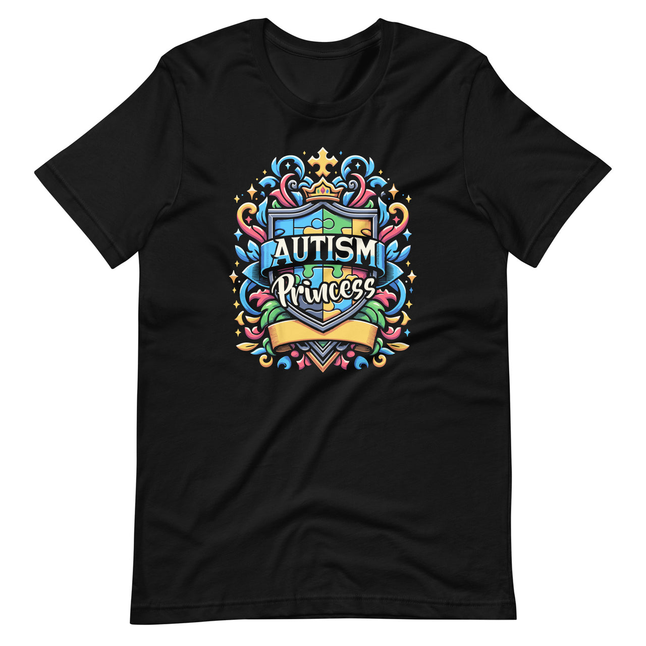 Autism Princess Autistic Puzzle Support Autism Awareness Unisex T-Shirt