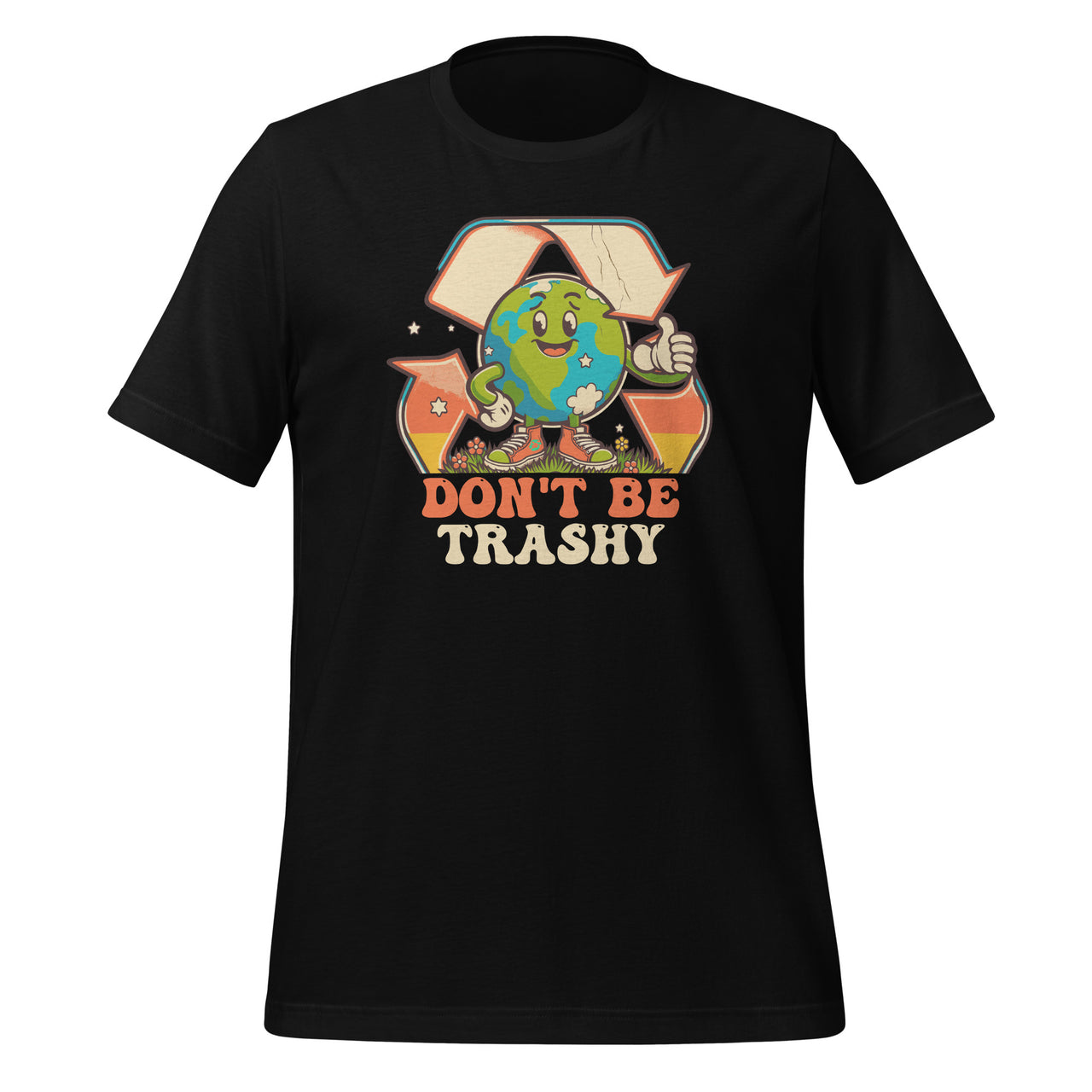 Earth Day Don't Be Trashy Retro Aesthetics Funny Unisex T-Shirt