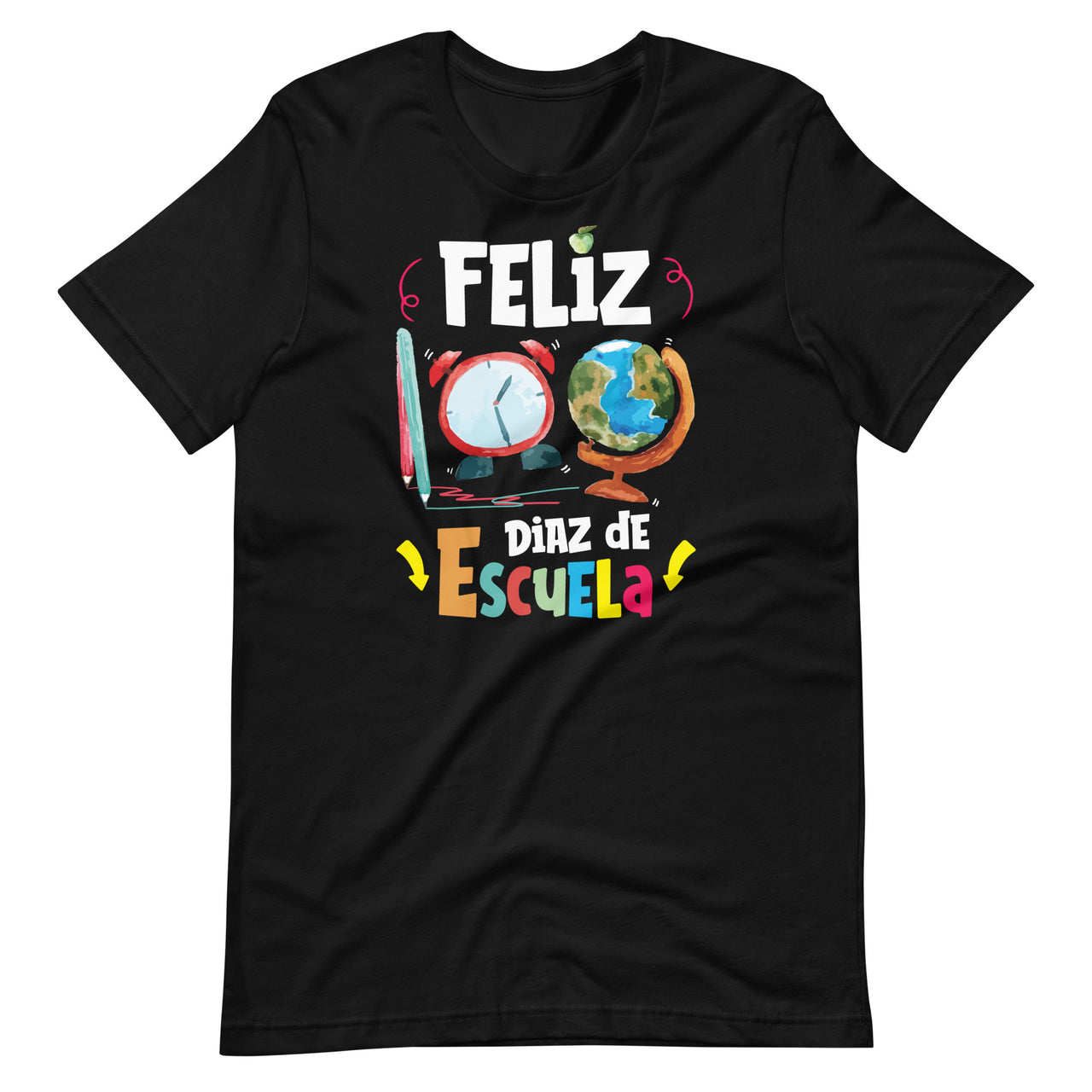 Feliz 100 Dias De Escuela - Spanish Happy 100 Days of School Short-Sleeve Unisex T-Shirt