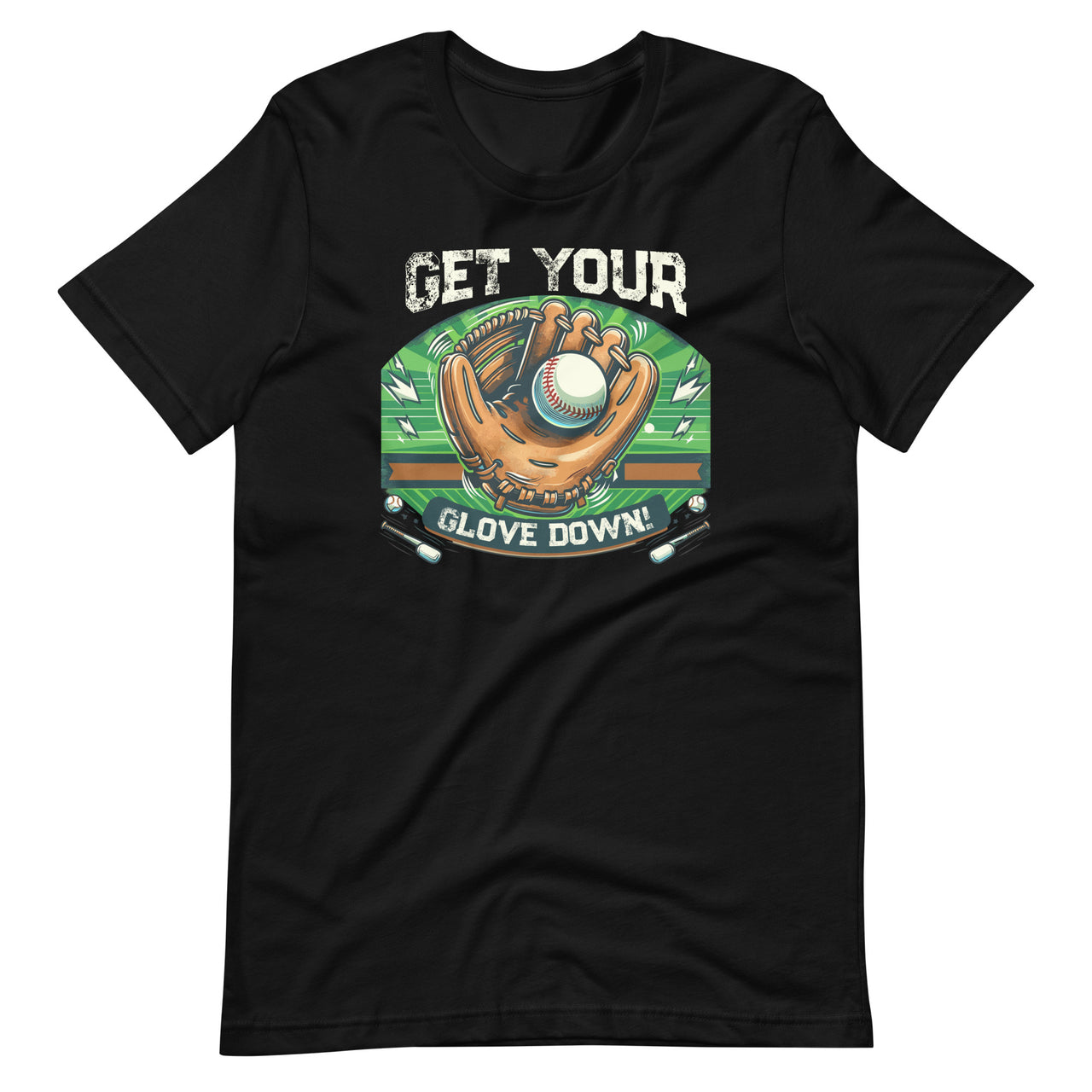 Get Your Glove Down Funny Baseball Dad Coach Training Saying Unisex T-Shirt