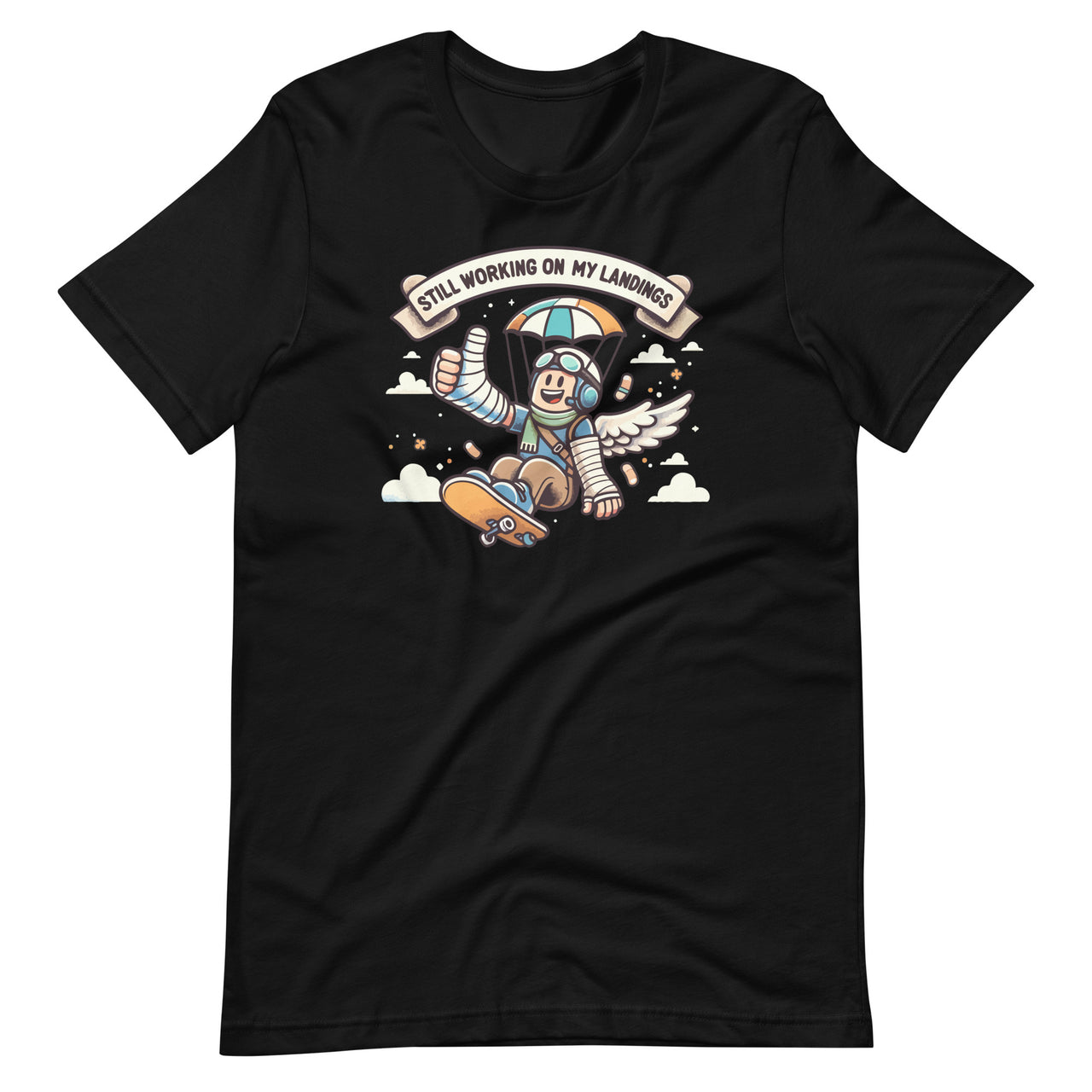 Still Working On My Landings Funny Broken Arm Unisex T-Shirt