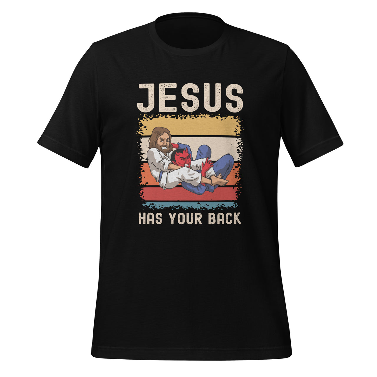 Jesus Has Your Back Brazilian Jiu Jitsu Christian Unisex T-Shirt