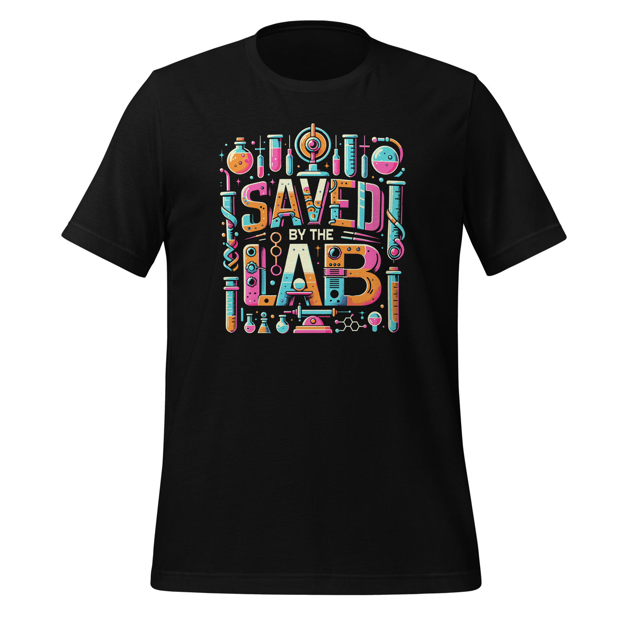 Saved By The Lab Retro Medical Laboratory Day Tech Week Unisex T-Shirt