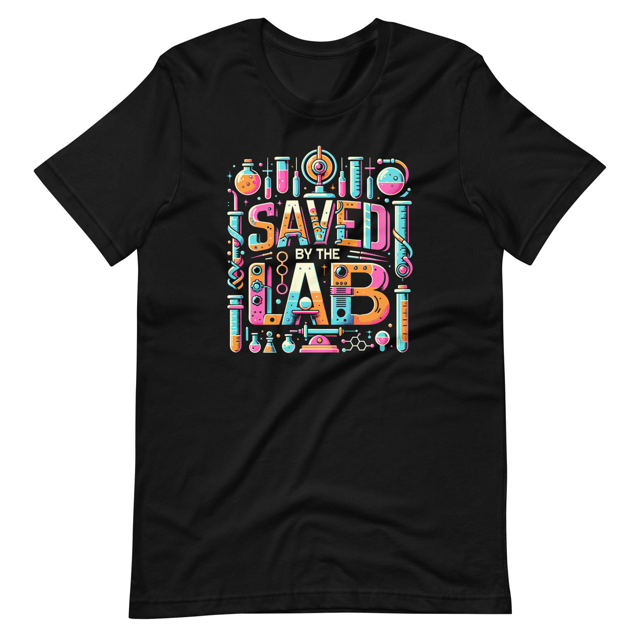 Saved By The Lab Retro Medical Laboratory Day Tech Week Unisex T-Shirt