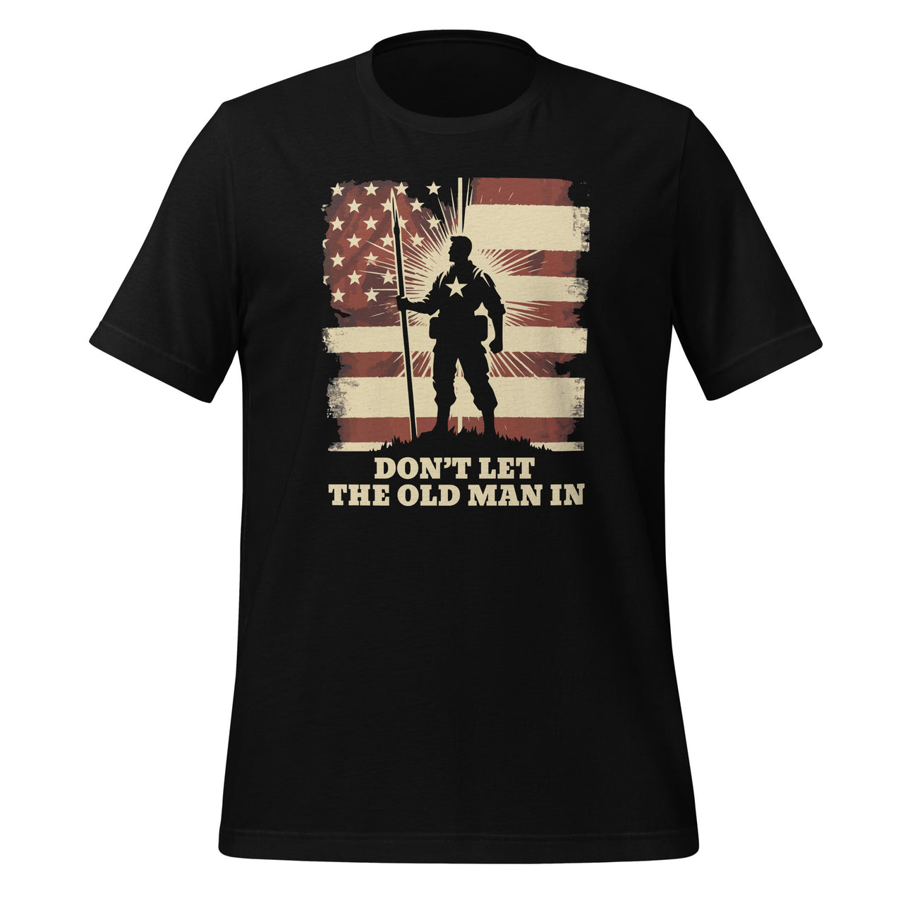 Don't Let Old Man Vintage American Flag Unisex T-Shirt