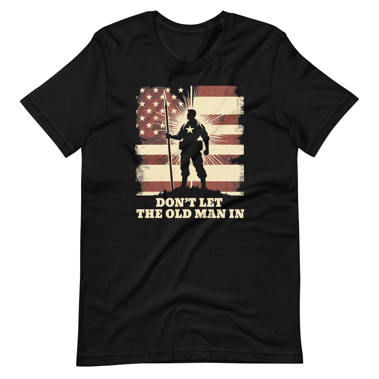 Don't Let Old Man Vintage American Flag Unisex T-Shirt