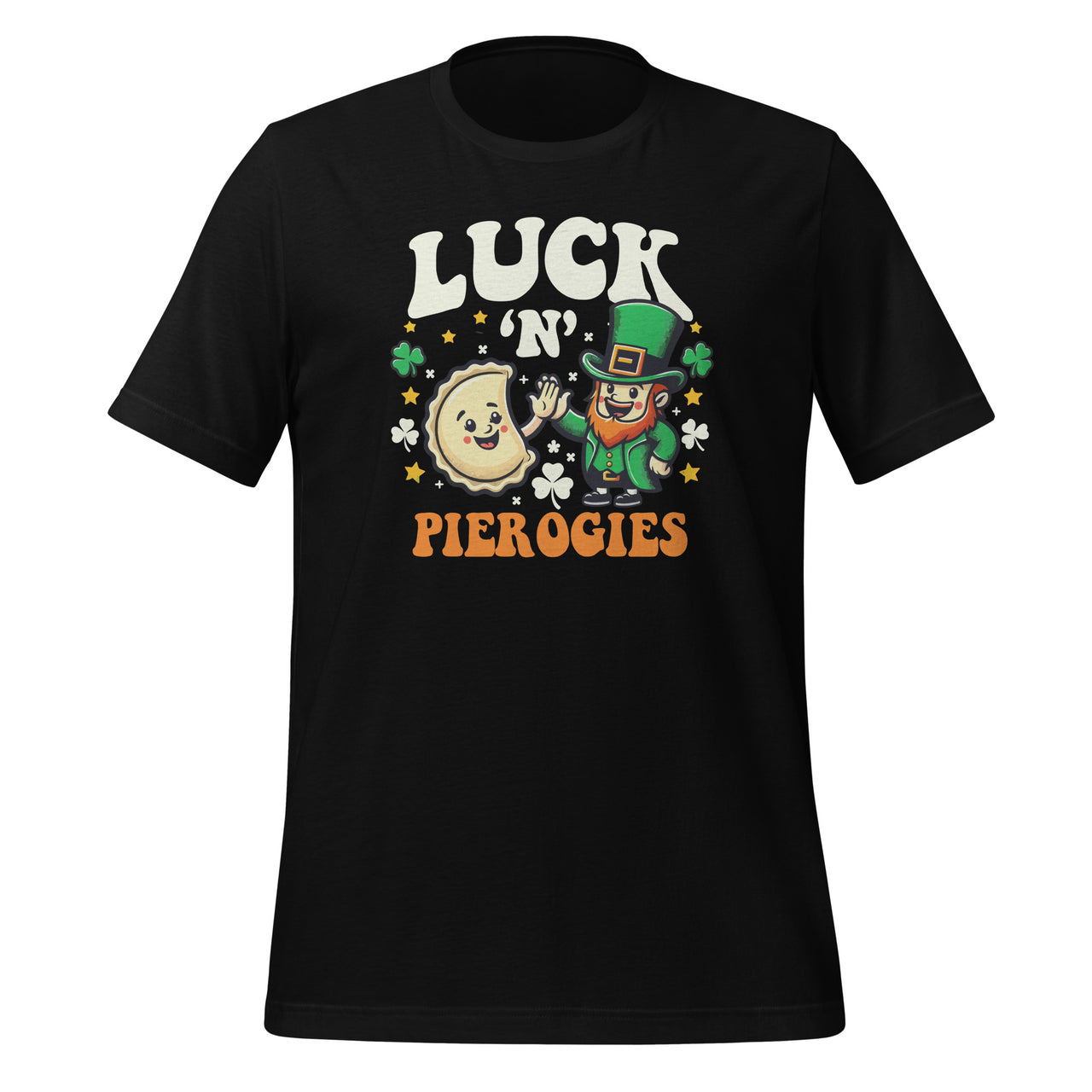 Luck N Pierogies Funny Polish Irish St Patricks Day Unisex T-Shirt