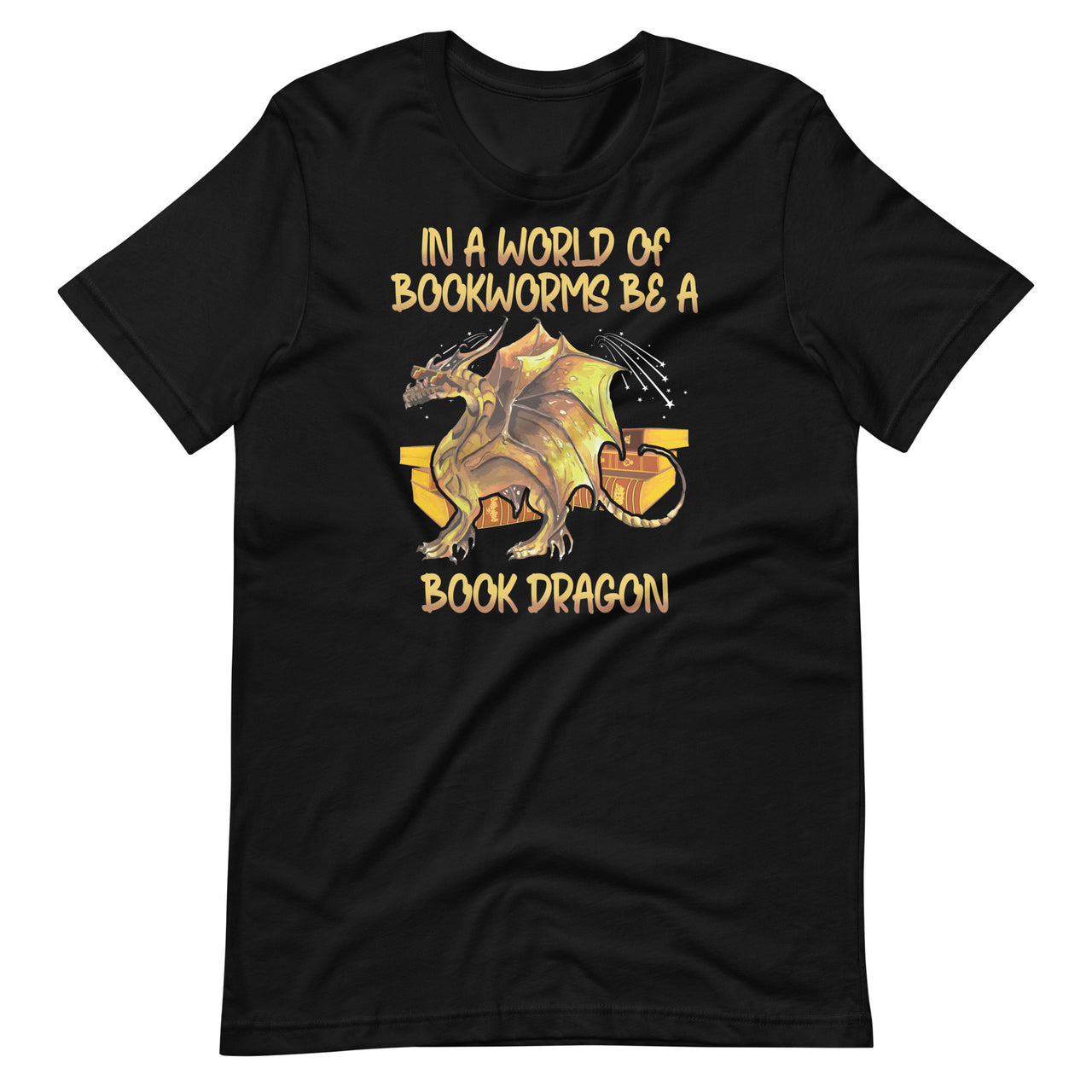 In A World Of Bookworms Be A Book Dragon - Book Nerd Geek Short-Sleeve Unisex T-Shirt