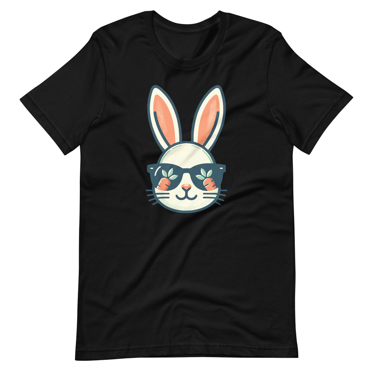 Bunny Face Easter Day Sunglasses Carrot Unisex T-Shirt