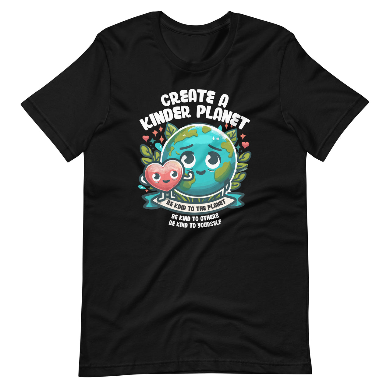 Be Kind Planet Save Earth Day Retro Groovy Environment Unisex T-Shirt