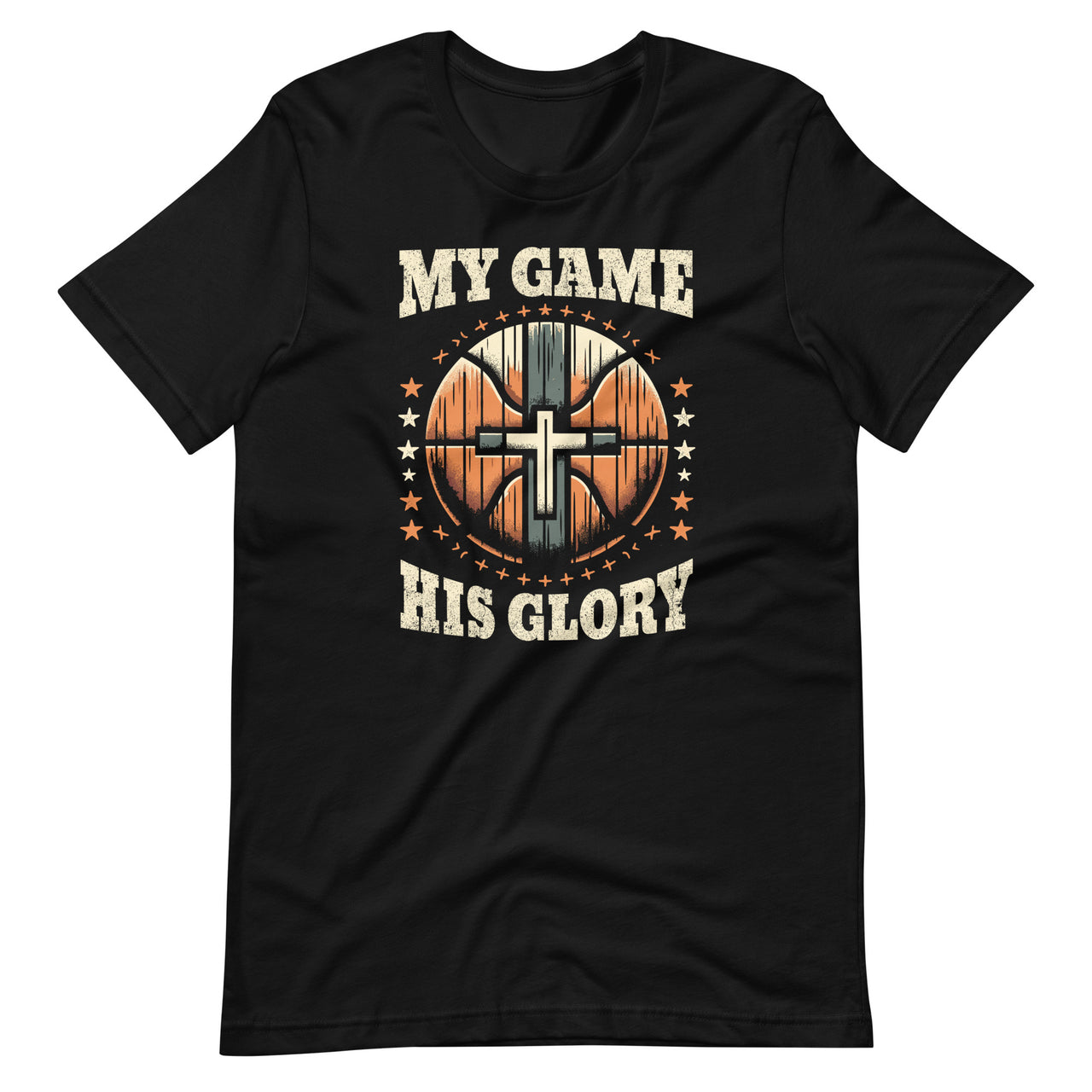 My Game His Glory Basketball And Jesus Christ Christian Believer Unisex T-Shirt