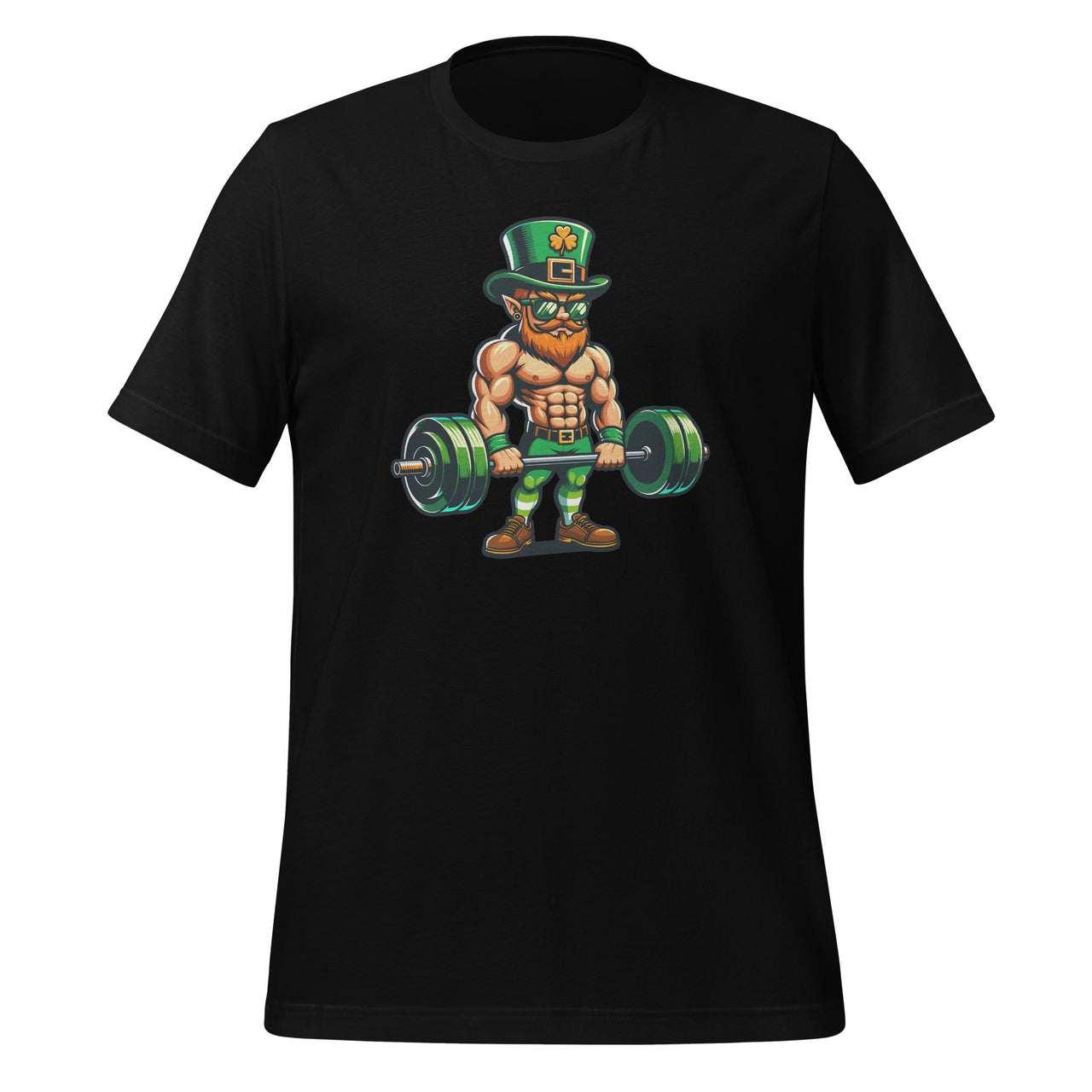 Leprechaun St Patricks Day Weightlifting Deadlift Unisex T-Shirt