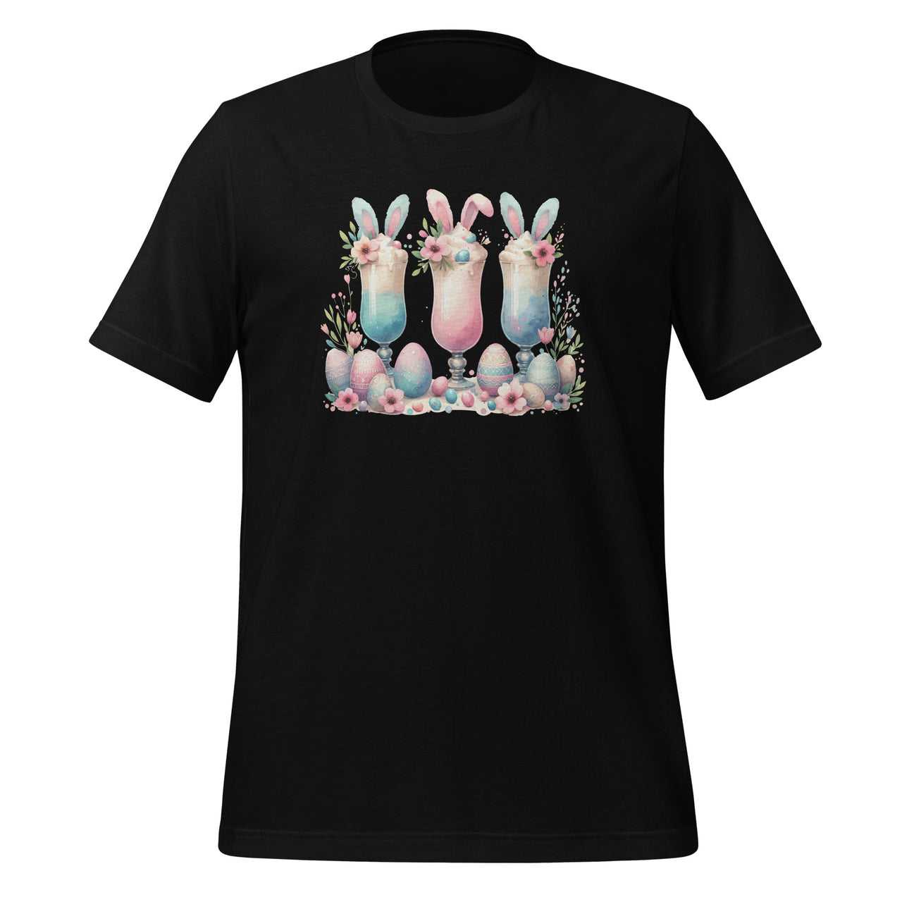 Happy Easter Day Coffee Drink Bunny Latte Eggs Unisex T-Shirt