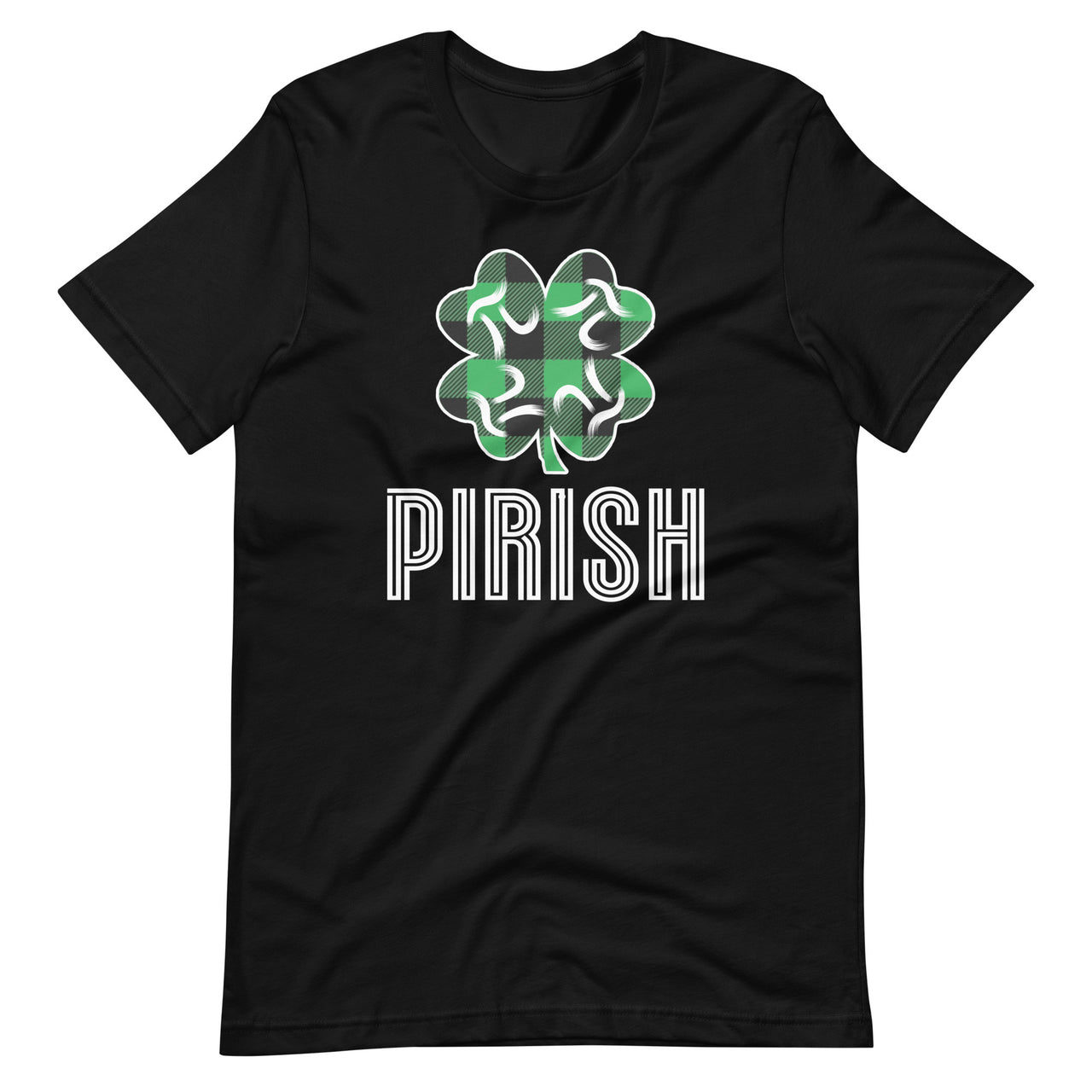 Pirish Plaid Lucky Clover St. Patrick's Day Unisex T-Shirt