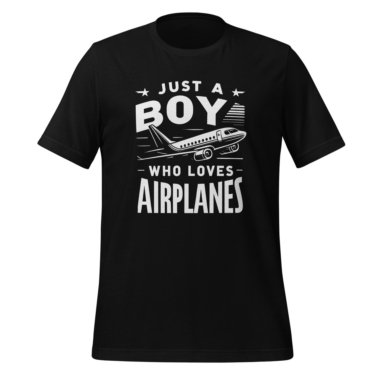 Just A Boy Who Loves Airplanes Airplane Pilot Lovers Unisex T-Shirt