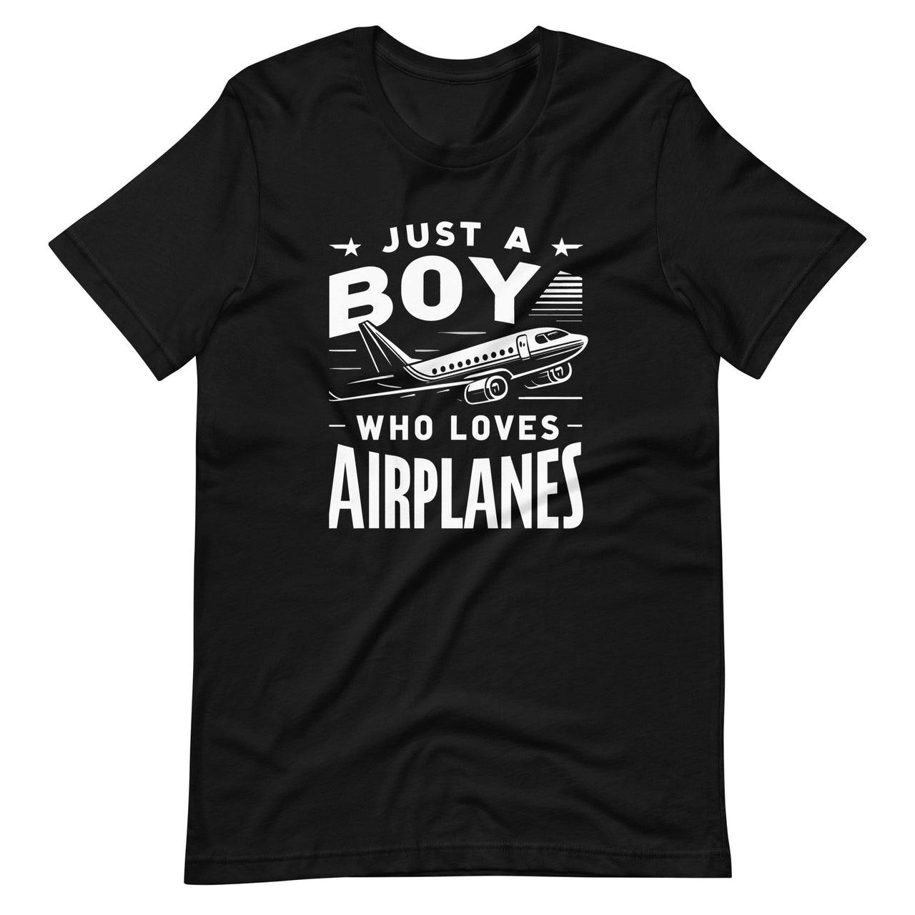 Just A Boy Who Loves Airplanes Airplane Pilot Lovers Unisex T-Shirt