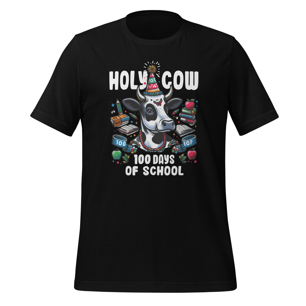 Holy Cow 100 Days of School 100th Day Smarter Teacher Unisex T-Shirt