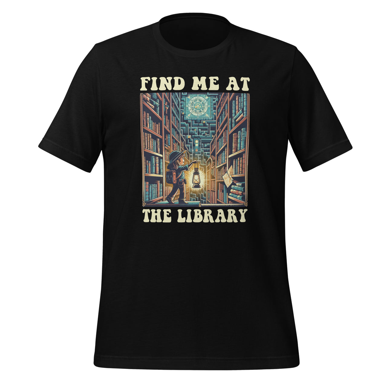 Find Me At The Library Reading Lover Bookworm Unisex T-Shirt