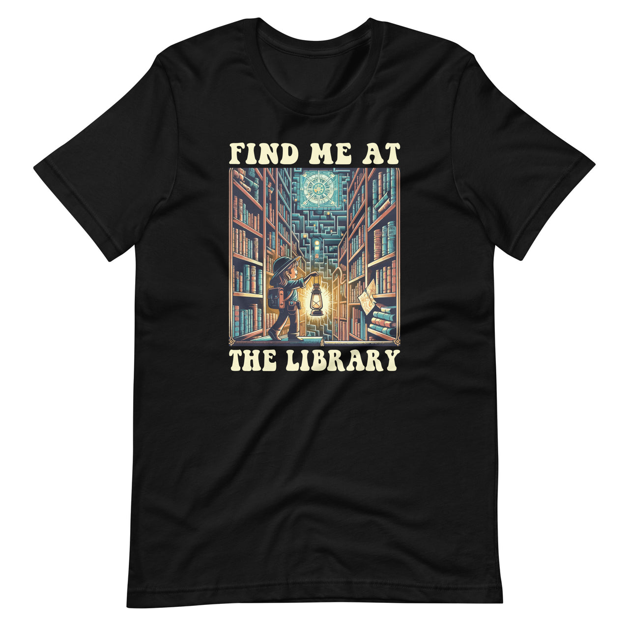 Find Me At The Library Reading Lover Bookworm Unisex T-Shirt