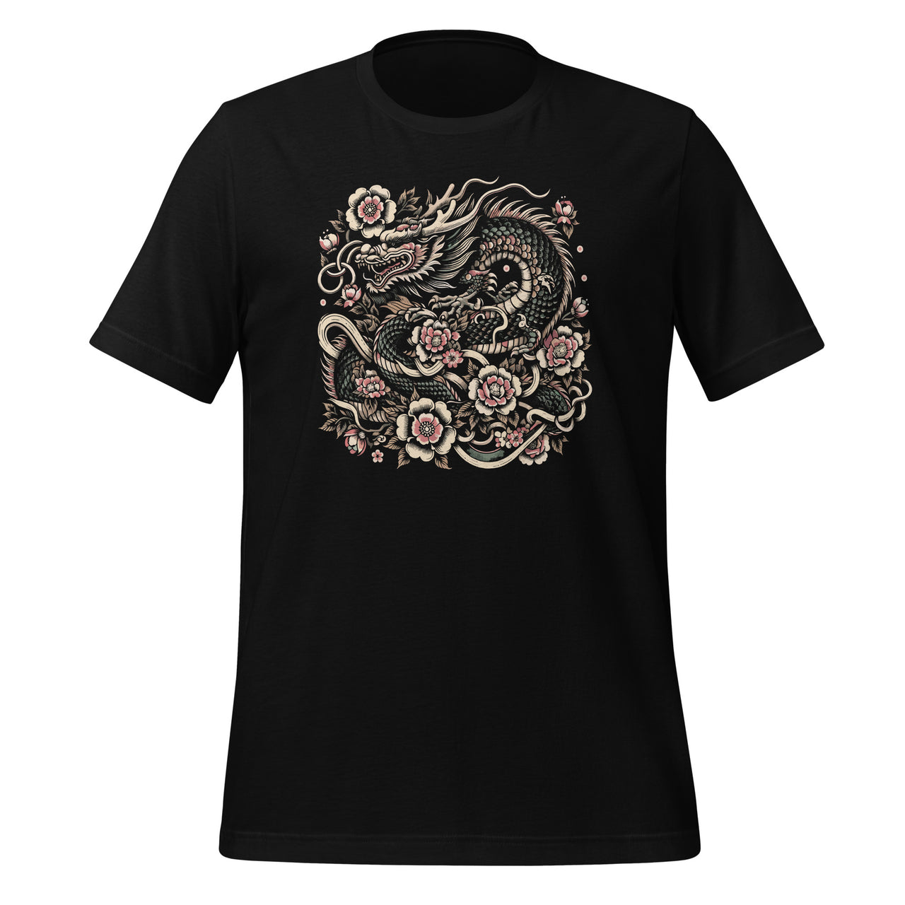 Japanese Aesthetic Dragon Japan Art Tattoo Asian Kanji Unisex T-Shirt