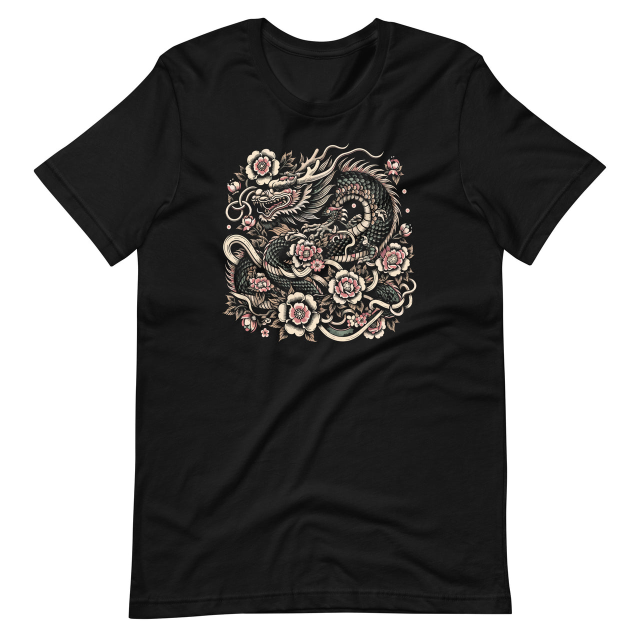 Japanese Aesthetic Dragon Japan Art Tattoo Asian Kanji Unisex T-Shirt