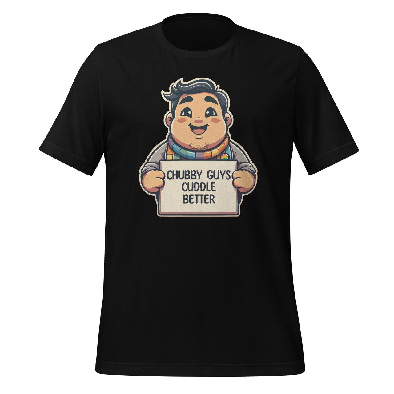 Chubby Guys Cuddle Better Gay Subculture Funny Comfort Unisex T-Shirt