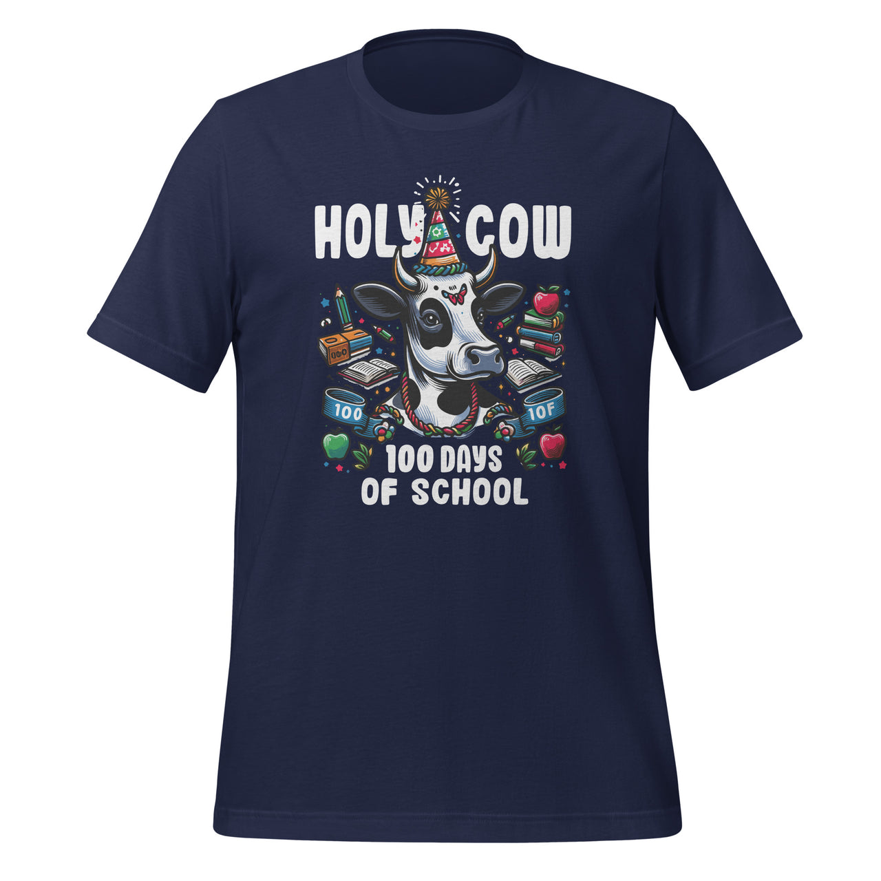 Holy Cow 100 Days of School 100th Day Smarter Teacher Unisex T-Shirt