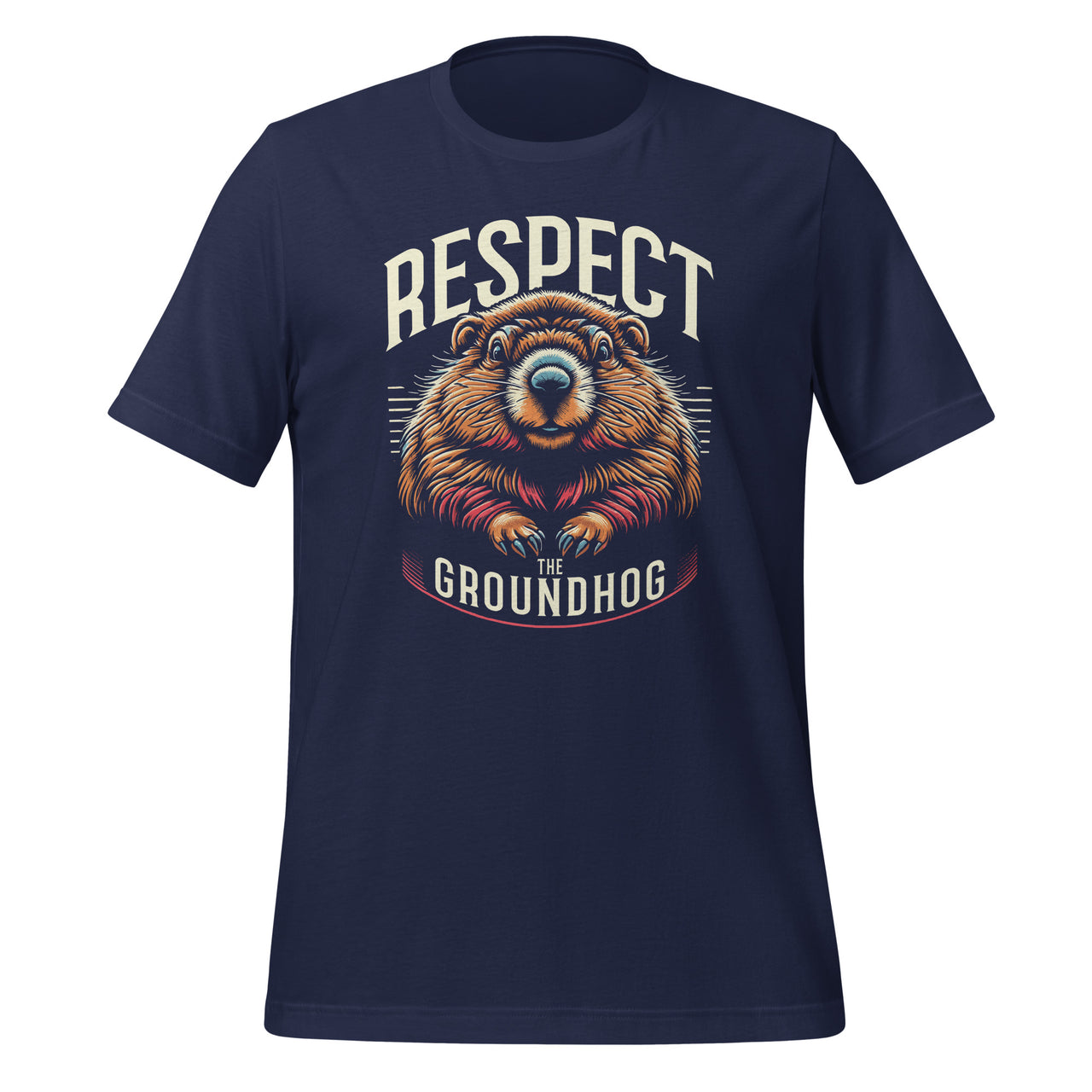 Vintage Retro Respect the Groundhog Holiday Meteorology Unisex T-Shirt