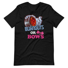 Burnouts or Bows Gender Reveal - Dad Mom Witty Party  Short-Sleeve Unisex T-Shirt