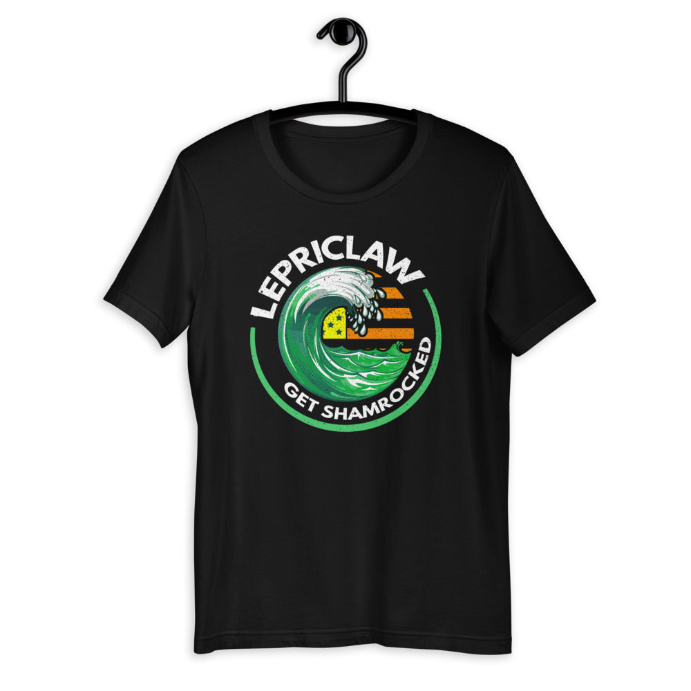 Lepriclaw Get Shamrocked-St. Patricks Day Irish Drinking Fun Short-Sleeve Unisex T-Shirt