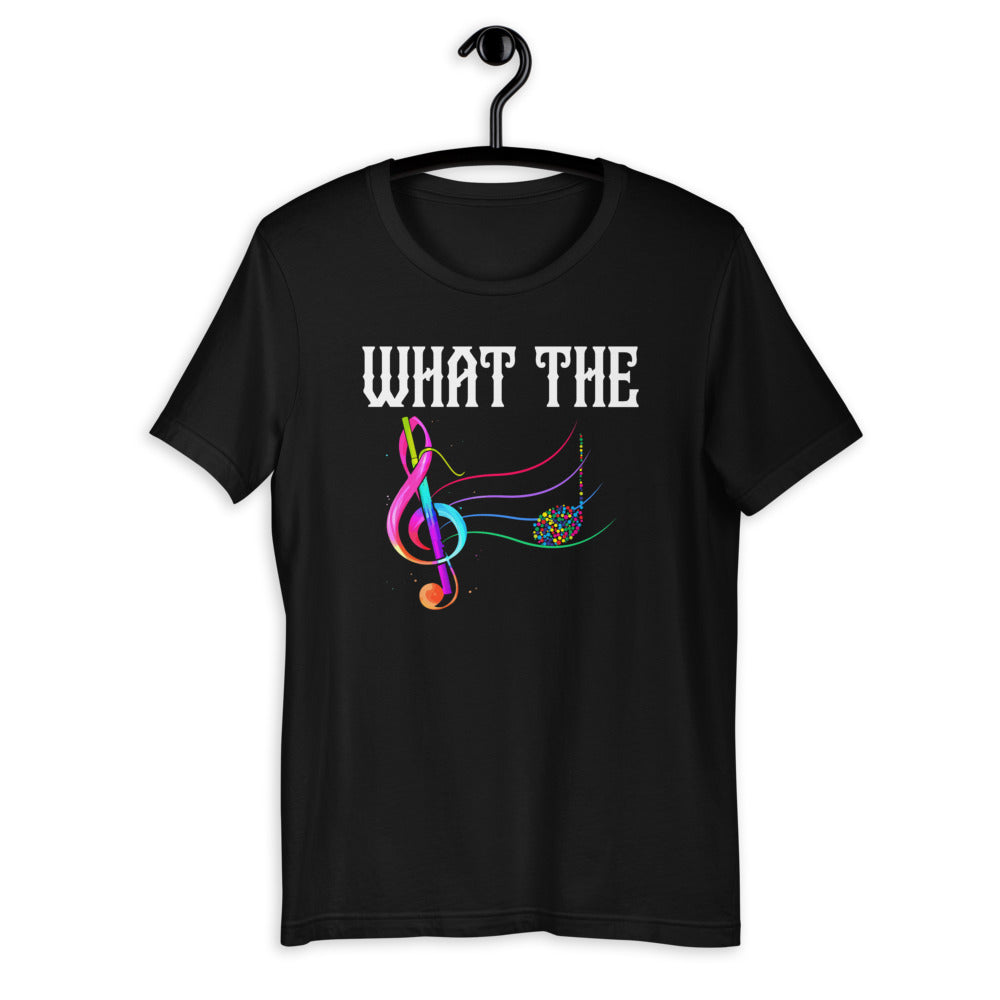 What The F Music Funny Musical Note Key - Novelty Short-Sleeve Unisex T-Shirt