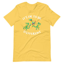It's Ok To Be Different - Dinosaur T Rex Autism Awareness Short-Sleeve Unisex T-Shirt