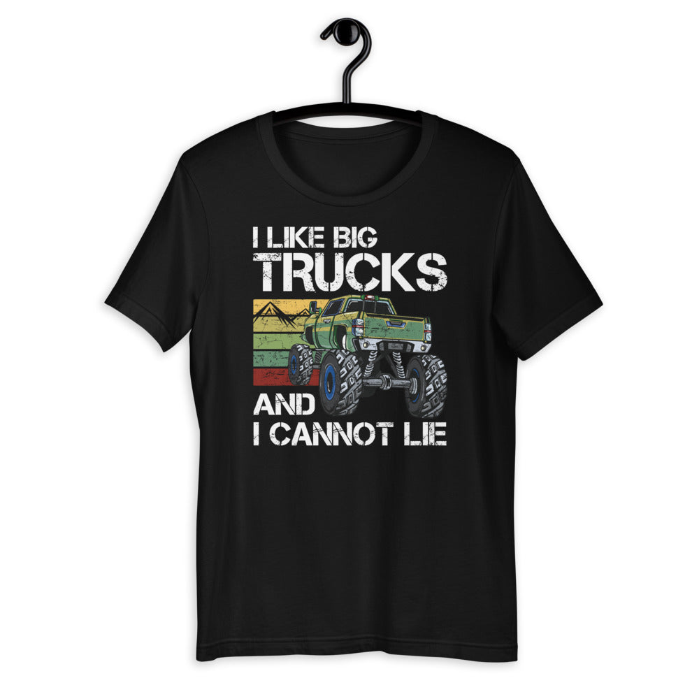 I Like Big Trucks and I Cannot Lie - Vintage Retro Truck Short-Sleeve Unisex T-Shirt