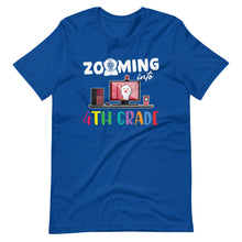 Zooming Into 4th Grade - Back To School Llama Lover Short-Sleeve Unisex T-Shirt