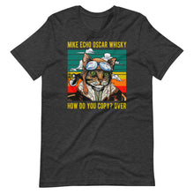 Mike Echo Oscar Whisky Cat - Funny Pun Pilot Vintage Short-Sleeve Unisex T-Shirt