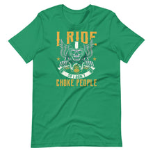 I Ride So I Don't Choke People - Cool Motorcycle Skull Biker Short-Sleeve Unisex T-Shirt