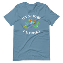 It's Ok To Be Different - Dinosaur T Rex Autism Awareness Short-Sleeve Unisex T-Shirt