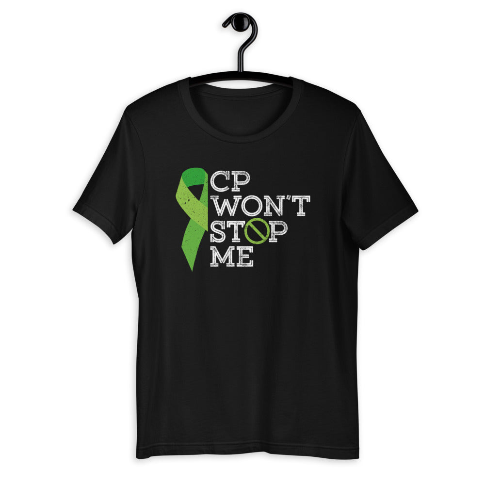 CP Won't Stop Me - Cerebral Palsy Awareness Brain Damage Short-Sleeve Unisex T-Shirt
