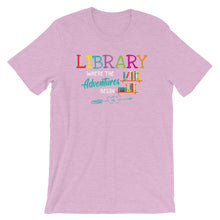 Library Books Where Adventure Begins Librarian Reading Short-Sleeve Unisex T-Shirt